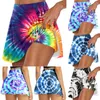 Юбки Радуга Tie-Dye Теннис Женская спортивная плиссированная юбка для гольфа Шорты для фитнеса Высокая талия Спортивные быстросохнущие шорты для бега