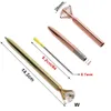 Stylos à bille Gros cristal verre Kawaii stylo à bille gros stylos à bille avec grand diamant mode école fournitures de bureau Drop D Dhenp