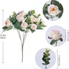 Decorative Flowers Wedding Ornament Party Supplies Artificial Eucalyptus Rose Simulation Plants Leaves Floral Arrangement Lifelike