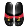 Slippers Fashion Summer Women Angola Flag Design Pattern Casual Anti-slip Beach Slides For Ladies Home Bathroom Flats