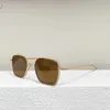 Großhandel heißverkaufte Vollformat-Unisex-Silber-Gold-Metallrahmenbrille Halbmondbrille Dita dekorativer Brillenrahmen Männer und Frauen schneiden den oberen Spiegel.