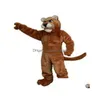 Maskottchen Kostüme Leopard Panther Katze Cougar Kostüm Kleidung Karneval Adt Fursuit Cartoon Kleid Appareladts Zirkus Drop Lieferung Appa Dhg2W