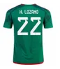 Jersey de football mexicain H. Losano Chicharito G Dos Santos 23 24 Shirt Football Set Men Women / Kids Kit Mexican Uniforme