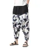 MEN039S PANTS MEN CROSS MENS LOW RISE LANTEN MAN PRINT HAREM MALE HIPHOP JOGGER LINE POUNSERS PUNK STREET1159201