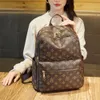 Shoulder in 2024, New Trendy Korean Version, Fashionable Old Flower Women's Bag, Soft Large Capacity Backpack, Travel PU Bag for Women 75% Factory Wholesale