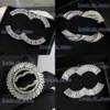 Szpilki broszki vintage kopiowanie pinów broszka designerskie broszki marka odzież kryształowa biżuteria moda perła 18K złota srebrne srebrne damskie liste