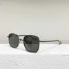 Großhandel heißverkaufte Vollformat-Unisex-Silber-Gold-Metallrahmenbrille Halbmondbrille Dita dekorativer Brillenrahmen Männer und Frauen schneiden den oberen Spiegel.