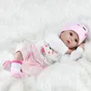 4555cm Realistic Reborn Doll Handmade Soft Cloth Body Baby Dolls Bebe borm Girl With Pacifier 240223