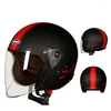 Motorradhelme Rollerhelm Männliche und weibliche Hälfte Fahrzeug Reiten ADT Sicherheit Casco De Warm Winter Drop Lieferung Mobiles Motorcyc Dhxzu