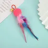 Colorful Hanging Feather Accessories for Automatic Rolling Cat Sticks Teaser Toys 240226