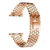 Designer för Apple Watch Straps Fish Scale Metal Rostfritt stål Band IWatch Series 1 2 3 4 med Adapters -kontakt för Apple Watchband 4044mm Designerhi6hhi6h