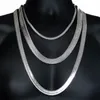 Mens Hip Hop Herringbone Gold Chain 75 1 1 0 2CM Silverguld Färg Färg Benkedjan Uttalande Halsband Högkvalitativ smycken290H