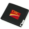 CIBC wallet Canadian Imperial Bank of Commerce purse Company Logo Photo money bag Casual leather billfold Print notecase