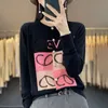 Designer Women E Sweater Autumn and Winter Crew Neck Long Cardigan Letter Embroidery Clothing Casual Warm Long Sleeve Outwear Coats Knit 0