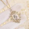 Luxury Brand Flower Pendant Necklace Designer Necklace High Quality Swaro Crystal Profiled Pearl Embed Alphabet Jewelry Accessories Adjustable