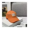 Bollmössor lyxig designer hatt broderad baseball cap kvinnlig sommar avslappnad casquette hundra ta solskydd släpp leverans fash dhjfy