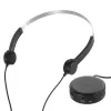 Headphones Bone Conduction Headsets Gift for Grand-Parent Headphones Stéréo Sound Pickup Aux dans les écouteurs pour entendre des difficultés de personnes