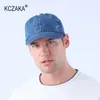 Kulkapslar märke vår denim baseball cap casual tvättad bomull retro snapback unisex 6 paneler mjuka topp sol hattar dropp