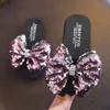 Slipper Meisjes Glijbaan Zomer Kinderschoenen Strand Mode Strik Platte Flip Glijbaan Moeders Dochter Ouders Kinder Glijbaan Vakantie Maat 24-42 J240228