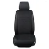 Bilstol täcker universal pu läder svart rutig front lock kudde andningsskydd non glid pad auto accessoarer 1 bit