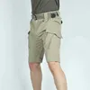 Shorts pour hommes IX9 Shorts tactiques à séchage rapide pour hommes été imperméables et durables multi-poches respirant mince pantalons militaires pour hommes J240228