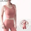 Lu Lu Yoga Outfit Fitness Sport Align Lemons Bra Collants Workout Vest Mulheres Top Feminino Push Up Sutiã Pacote Completo À Prova de Choque Reunindo Espartilho Roupas de Ginástica