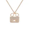 Dainty Initial Necklace Lock 18K Gold Plated Padlock Letter för kvinnor Minimalistiska personliga smycken242Z