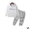 Kleidung Sets Neue Mode Kinder Kleidung Mädchen Sets Kinder Sportwear Hoodies Hose Trainingsanzug 2 Stücke Baby Casual Sport Anzug Jungen Drop Deli Otouz