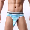Underbyxor sexiga underkläder mans elefantbulge bryter påse på roman stil randiga charmiga män bikini jockstrap