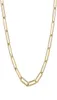 Micci stainls Steels round Flat Rec Chain Choker Necklace Women 18K Gold Plated Paper Clip Clip Clip Link Chain Necklac244099077