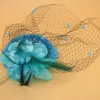 Sets Baby Girl Vintage Flower Mesh Feather Hair Clip Child Fascinator Top Hat Clips Party Wedding Costume Tail Headwears