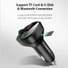 Kit floveme USB -billaddare Snabbavgift 3.0 Snabbladdning Bluetooth Wireless FM sändare MP3 Player TF Card Music Car Kit