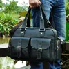 Rucksack Heißer Verkauf Design Echt Leder Casual Mode Männer Aktentasche Business Laptop Fall Attache Messenger Tasche für Männer 061b