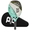 Tennisschläger INSUM Beach Tennisschläger Vollcarbon EVA Soft Sand Grit Racket Beach Tennis mit Cover Bag für Beach SportL2402