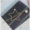 Hårtillbehör Korean Barrette Star Heart Design Metal Pearl Clips for Women Gold Hairpin Pannband Holder Drop Delivery Products Dhbhe