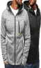 Men039s velo zip hoodie masculino casual fino térmico forrado capuz jaqueta moletom com zíper outerwear quente casual manga longa hoodie5230447