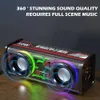 Communications Transparent Mecha Style Wireless Speaker with Cool Lighting and 1800mah Battery Super Bass Sound Bluetooth Portable Loudspeaker