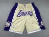 Amérique hommes tenue de sport décontractée séchage rapide maille basket-ball Shorts enfants Lakeres broderie court XXL