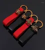 Bee Leather Metal Luxury KeyChain Auto Car Midjan Keychains Black Red Leather Bee Luxury Keyrings Key Chain Keyholder14039614