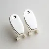Taidian Silver Fingernail Earring Post For Native Women Beadswork Earring Jewelry Finding Making 50 Pieces lot1279V
