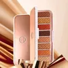 The latest luxury gold 8 color eyeshadow palette micro shimmer matte portable waterproof eyeshadow palette fashion eye makeup palette makeup set gifts