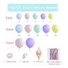 New New Colorful Pastel Balloon Arch Garland Kit Ice Cream Donut Helium Foil Balloons For Girls Birthday Baby Shower Party Decoration