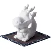 Tea Pets 2024 Simpatico cartone animato Drago Ornamenti Animali domestici di buon auspicio Decorazione della casa Regali di artigianato in ceramica