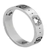 Hög lyxpolerad klassisk designer Women Lover Rings Band Rostfritt stål Parring Fashion Design Kvinnesmycken grossist