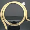 Oryginalny łańcuch Naszyjnika Herringowego z żółtym złotem dla mężczyzn dla mężczyzn w wieku 18–24 cali 6 mm215e