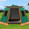 Tenten Outdoor automatische tent 4-6 personen camping dikke zeshoekige aluminium paal veld camping dubbellaags kamperen Q240228