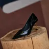 Dress Shoes Office Ladies Dress Shoes On Heels New Spring Elegant Pointed Toe Women Pumps Genuine Leather High Heels Good Quality talonsH24228