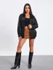 Damesjassen Gloomia Dames S Leer Oversized Winter Motorjas Plus Size Moto Biker Jas Herfstoutfits Modekleding