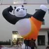 Atacado gigante 8mh (26 pés) com ventilador inflável ao ar livre leão-de-chácara kung fu panda balão desenho animado para publicidade