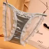 Women's Panties Sexy Lace-up Pure Desire Machine Lace Breathable Cotton Crotch Ladies Plus Size Briefs